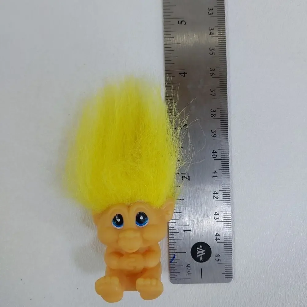 Troll Doll Vintage 90s Figurine Still Perfect After‎ All These Years Yellow Hair
